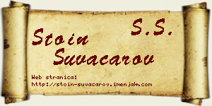 Stoin Suvačarov vizit kartica